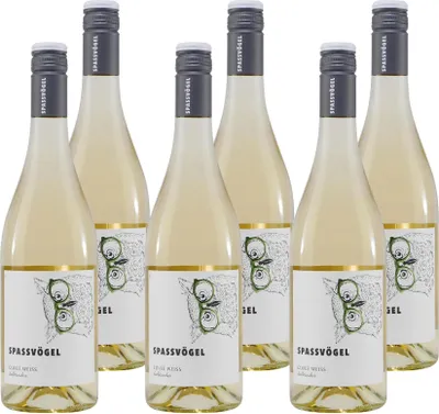 Produktbild von Spassvögel Cuveé Weiss -halbtrocken- (6 x 0,75L)