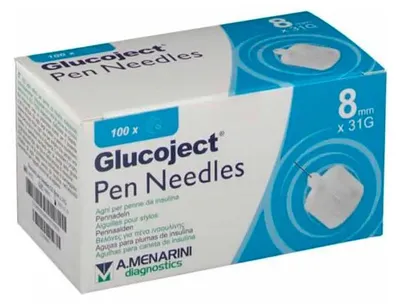 Produktbild von Menarini Glucoject Aguja Insulina 31gx8mm 100 Uds