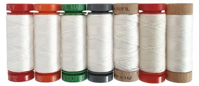 Baumwollgarn 12wt, 7 Spulen, 100% Baumwolle, Basteln, Quilten, Sticken