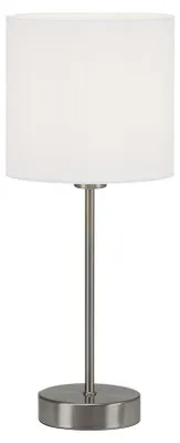 Produktbild von Tischleuchte Inkl. Ein und Ausschalter E14 25 W weiß Metall-Stoff Briloner