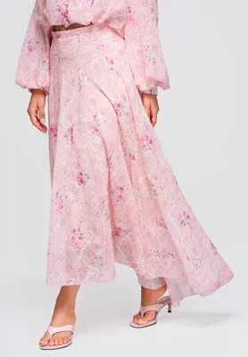 Produktbild von LARICA Spódnica maxi rozkloszowana elegancka OW-GL-E0008 rose M