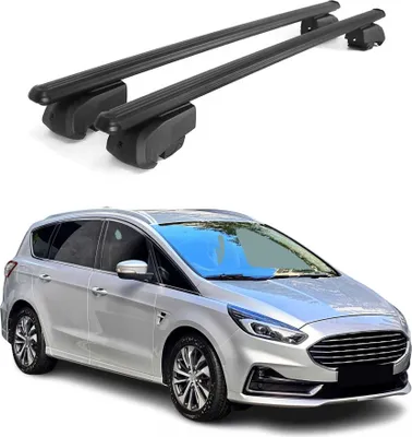 Obrázek produktu pro Příčníky na střechu pro Ford S-Max 2015-2024 hliník černý