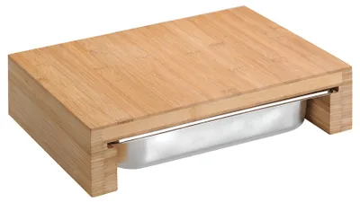 Immagine prodotto di KESPER Tagliere in bambù con contenitore, acciaio inox KESPER 58354