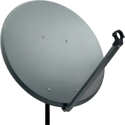 Produktbild von PremiumX PXA100 Satellitenschüssel 100cm Aluminium Anthrazit Satellitenantenne SAT Spiegel mit LNB-Tragarm und Masthalterung