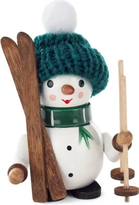 Produktbild von Miniaturfigur  Schneemann Richard mit Ski BxHxT 5x8x5cm NEU