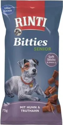 Image de Rinti 75gx16 Bitties Poulet & Dinde Senior
