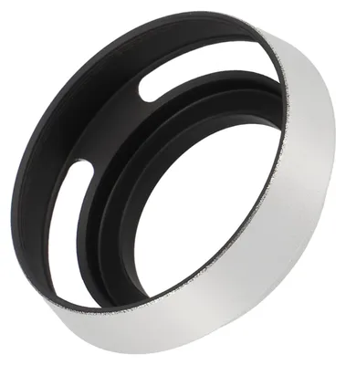 Produktbild von Metall Gegenlichtblende 58mm Silber - Hohlprofil Design - Schraubmontage