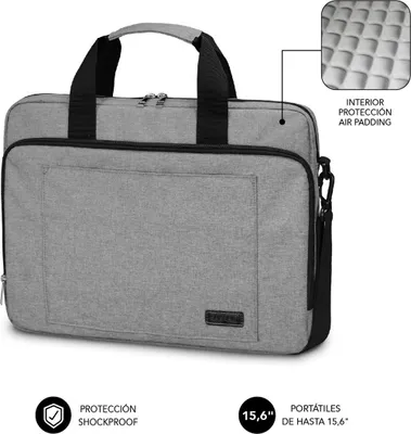 Immagine prodotto di Borsa per computer portatile Subblim Air Padding Grigio