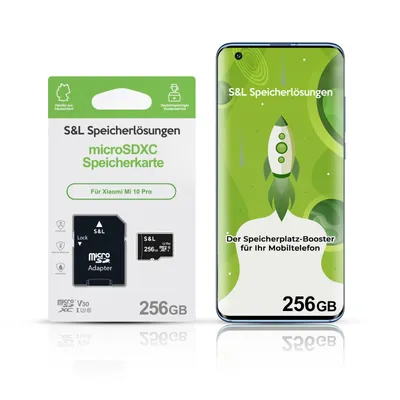 Produktbild von microSD Speicherkarte S&L für Xiaomi Mi 10 Pro - Speicherkapazität: 256 GB