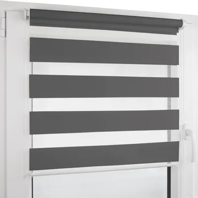 Produktbild von Duo Rollo ohne Bohren (155 x 160 cm, Anthrazit)