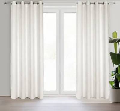 Produktbild von Vorhang ALETA hellbeige 135x250 cm Ösen Ösenvorhang