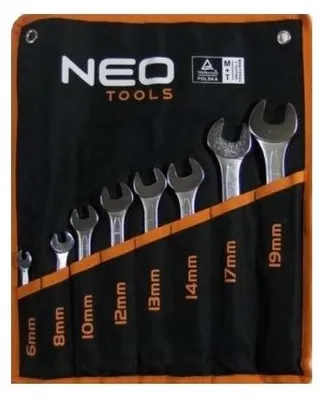 Image de NEO TOOLS Clés plates 6-19 mm, set de 8 pcs.