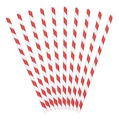 Produktbild von PartyDeco SPP1-007, Rot, Weiß, Papier, 195 mm, 10 Stück(e), 72 mm, 270 mm