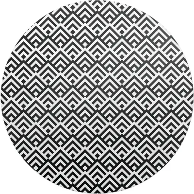 Produktbild von Geometrisches Muster – Bodenschutzmatte – Stuhlunterlage – Bürostuhlmatte – Rutschfeste Bodenmatte – Schutzmatte für Hartboden – fi 100 cm