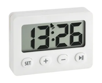 Produktbild von Wecker mit Timer und Stoppuhr, digital, weiß, 60.2014.02, TFA Dostmann