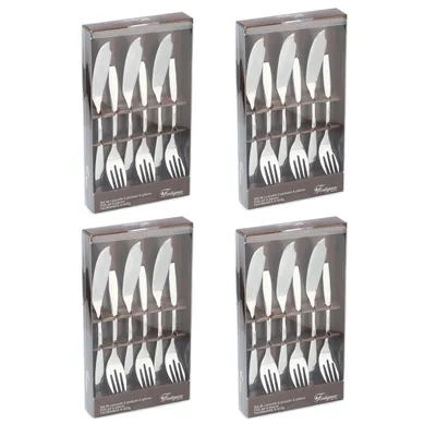 Produktbild von 24 teiliges Edelstahl Fischbesteck für 12 Personen Fischgabel Fischmesser Fisch Besteck Gabel Messer