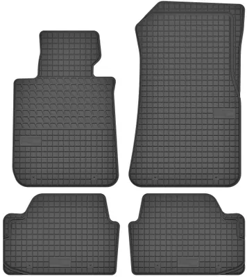 Image de Tapis de sol en caoutchouc pour BMW BMW 1 E81, E87 / BMW 1 F20 / BMW X1 E84 2007-2012 / 2011-2019 / 2011-2015 – 4 pièces, noirs, sur mesure