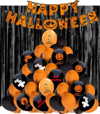 Image de Halloween Set Ballons Bannière Rideau 1 Set