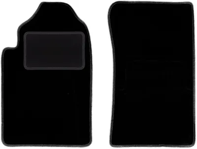 Obrázek produktu pro Přední velurové autokoberce na míru pro SsangYong Rexton I (2001-2006, SUV) černé, sada 2 ks, s úchyty