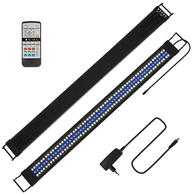 Produktbild von Eikuavons LED-Aquarienlampe mit Fernbedienung, Beleuchtung für Fischbecken, 45 W, 117,5 cm