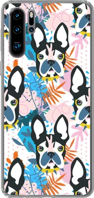 Produktbild von MuchoWow® Handyhülle Schutzhülle Hülle für Telefoonhoesje Huawei P30 Pro Muster - Hund - Pflanze - Jungen - Mädchen - Kinder - Kind Silikon Softcase Handy Hülle - Schutzdeckel
