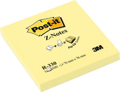 Produktbild von Post-it Haftnotizen Z-Notes 76 x 76 mm gelb 12 Blöcke á 100 Blatt
