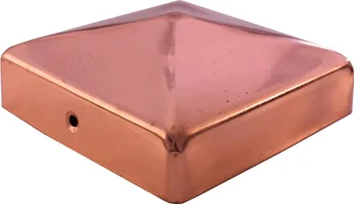 Produktbild von Pfostenkappe Kupfer 91 mm Pyramide Abdeckkappe für Pfosten 9 x 9 cm
