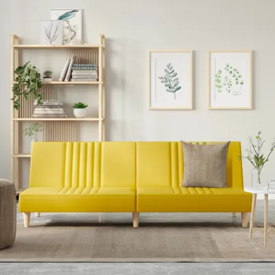 Produktbild von Maison Exclusive - Schlafsofa Hellgelb Stoff