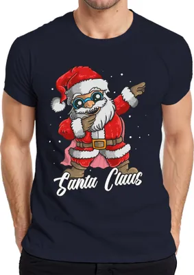 Produktbild von Dabbing Santa Claus - Weihnachten Weihnachtsgeschenk Christmas Herren T-Shirt, Navy, M