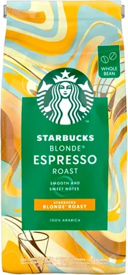 Zdjęcie produktu dla Starbucks Blonde Espresso, 450 g, Espresso, Lekko palona, 100% Arabica, 1 szt., Torba