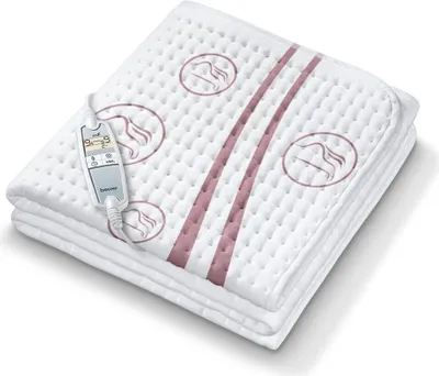 Produktbild von Beurer UB 90 Komfort Wärmeunterbett 60 Watt 150 x 80 cm Timer atmungsaktiv weiß
