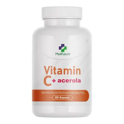 Produktbild von Vitamin C + Acerola 60 Kapseln Unterstützt die Immunität