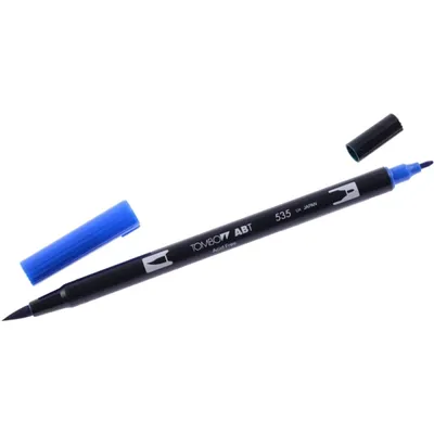 Produktbild von Dual-Fasermaler ABT mit Rundspitze/Pinselspitze vobalt blue