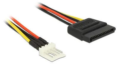 Image de Delock Stromkabel SATA 15 Pin Buchse > 4 Pin Floppy Stecker 40 cm