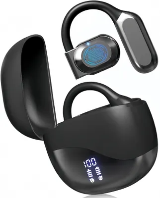 Produktbild von KI-Echtzeit-Übersetzung Headset – 144 Sprachen,In-Ear Kopfhörer, kompatibel mit iPhone & Android, Reise/Arbeit/Studium, Schwarz