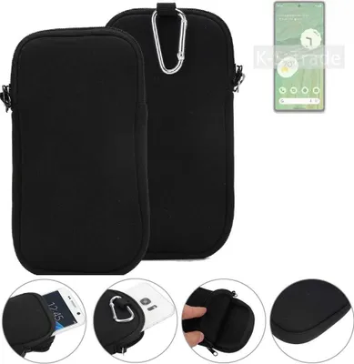 Produktbild von K-S-Trade Neopren-Hülle Handyhülle kompatibel mit Google Pixel 7 Schutzhülle Neoprenhülle Sleeve Schutz-Hülle Gürtel Tasche Case Holster