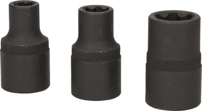 Productafbeelding van KS Tools 911.0895, set doppen, 1/2", 3 stuks, chroom-vanadiumstaal, 190 g