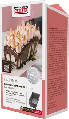 Obrázek produktu pro Kaiser 23.0065.9664, Pekáč na chléb, Obdélníkový, 1,4 l, Černá, Ocel, 200 mm