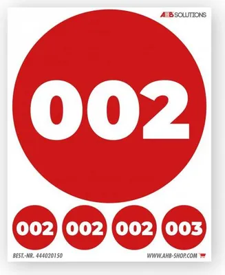 Produktbild von ID-Sticker Farbe: rot