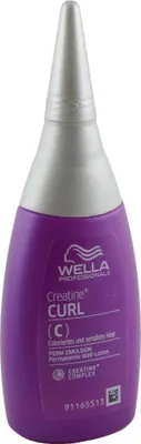 Produktbild von Wella Dauerwellenprodukt, 75 ml, Creatine + Curl C/S Base, für coloriertes/strapaziertes Haar, Glanz & Schwung, WELLAPLEX-kompatibel, Nachfolger von Curl It Baseline Intense C/S, 5-20 Min.