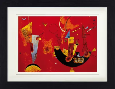 Produktbild von Wassily Kandinsky Gerahmtes Bild Mit Edlem Passepartout | Wand-Bilder | Im Bilderrahmen - Mit Und Gegen, 1929 (30 x 40 cm)
