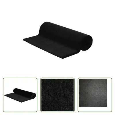Obrázek produktu pro The Living Store Rohožka Black 80x100 cm Kokosové vlákno Tufted