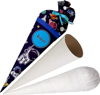 Produktbild von Ferocity, Schultüte mit Namen, 70 cm, Zuckertüte zur Einschulung, für Jungen – Astronaut [149]