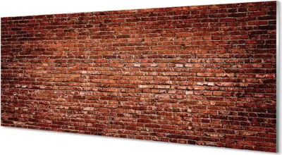 Produktbild von Glasbilder 125x50 Wandkunst Vintage brick wall