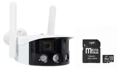 Produktbild von PNI IP590 Videoüberwachungskamerapaket, kabellos, mit IP, Doppelobjektiv, 2 x 2