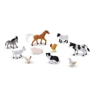 Produktbild von Melissa & Doug 10594 Farm Friends Sammeltierfiguren (10 Stück)