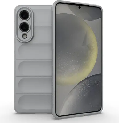 Produktbild von Mobigear Bumpy  Samsung Galaxy S25 Edge Hülle Flexibles TPU Backcover - Grau