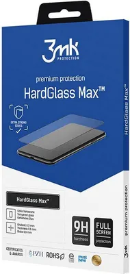 Produktbild von 3mk HardGlass Max - gehärtetes Glas für iPhone 13 / iPhone 13 Pro (Schwarz)
