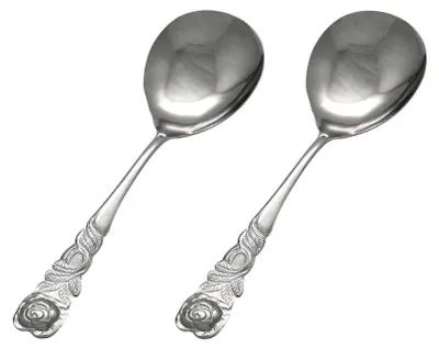 Produktbild von GRÄWE Sahnelöffel 2 Stück, Rosendekor