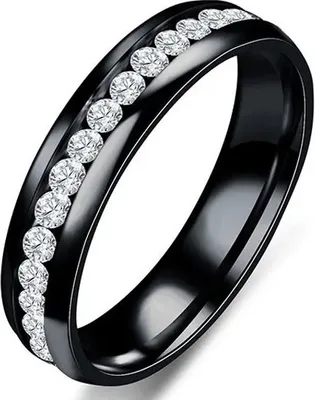 Produktbild von Eleganter Damenring EN-29924 in Schwarz KP29924